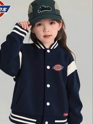 lDickies童装儿童外套女童春秋款2025新款秋季运动:/ 上衣女孩棒球服#儿童#童装搭配 #运动#儿童#棒球服