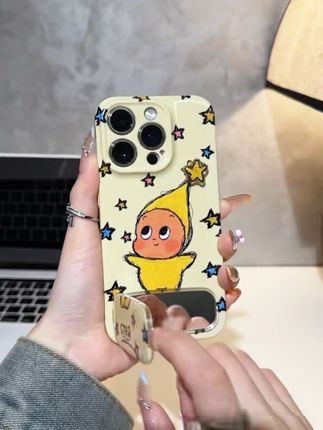 好可爱的星星人手机壳✨支架打开还是小镜子#手机壳 #这个手机壳真的长在我心巴上了 #强烈推荐 #这也太好看了