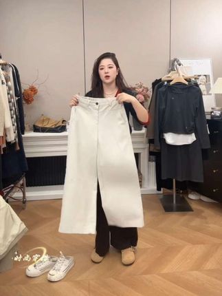 #宽松阔腿裤#宽松牛仔阔腿裤#晒晒我的秋日穿搭#早秋穿搭三分钟出门不是梦