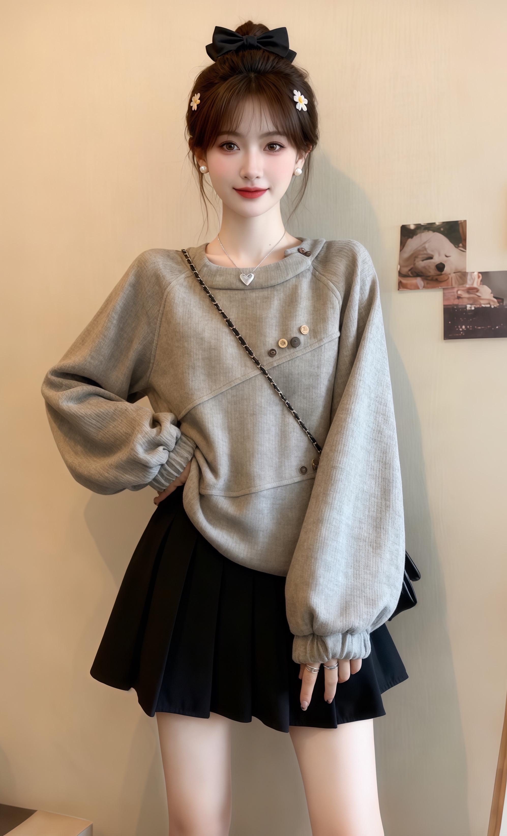 复古洋气遮肉 慵懒显瘦上衣。大码胖mm专属!春秋复古抽绳卫衣,正肩长袖修饰肩线,短款版型拉长比例。宽松藏肚,抽绳随心调节,胖妹妹也能穿出纸片人效果~舒适显瘦两不误,解锁慵懒时尚感! #来双11解锁秋冬本命穿搭 #妍味的初秋职场穿搭 #早秋各式各样的平价上衣分享#轻松摆脱路人感的韩系穿搭#素颜怎么把衣服穿好看@抖音创作小助手 @图文带货帮扶中心 @抖加🔥上热门🔥dou+🔥热点宝