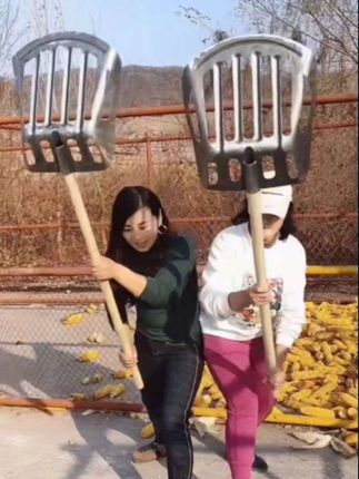 玉米空心铁锹,加厚特大号锰钢漏眼锹,玉米铲#我的农村生活 #三农 #农用工具#空心铁锹