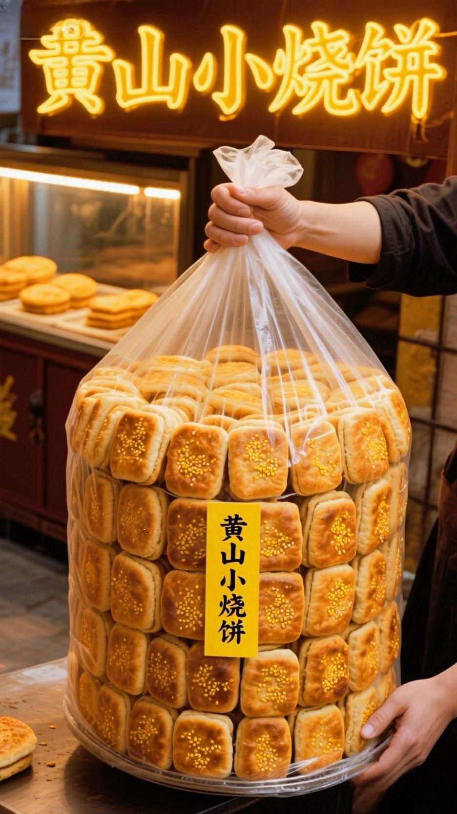 #图文伙伴计划2025 黄山烧饼 酥脆掉渣,咸香回甘,两味任选#黄山烧饼 #黄山烧饼梅菜扣肉 #酥脆掉渣