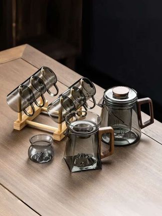 家用茶具泡茶茶杯 透明耐热简约茶具器具茶壶#茶具 #茶具套装 #茶壶 #茶杯 #今天你喝茶了吗