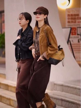 气质百搭外套小众复古打底上衣休闲七分裤,显瘦有气质