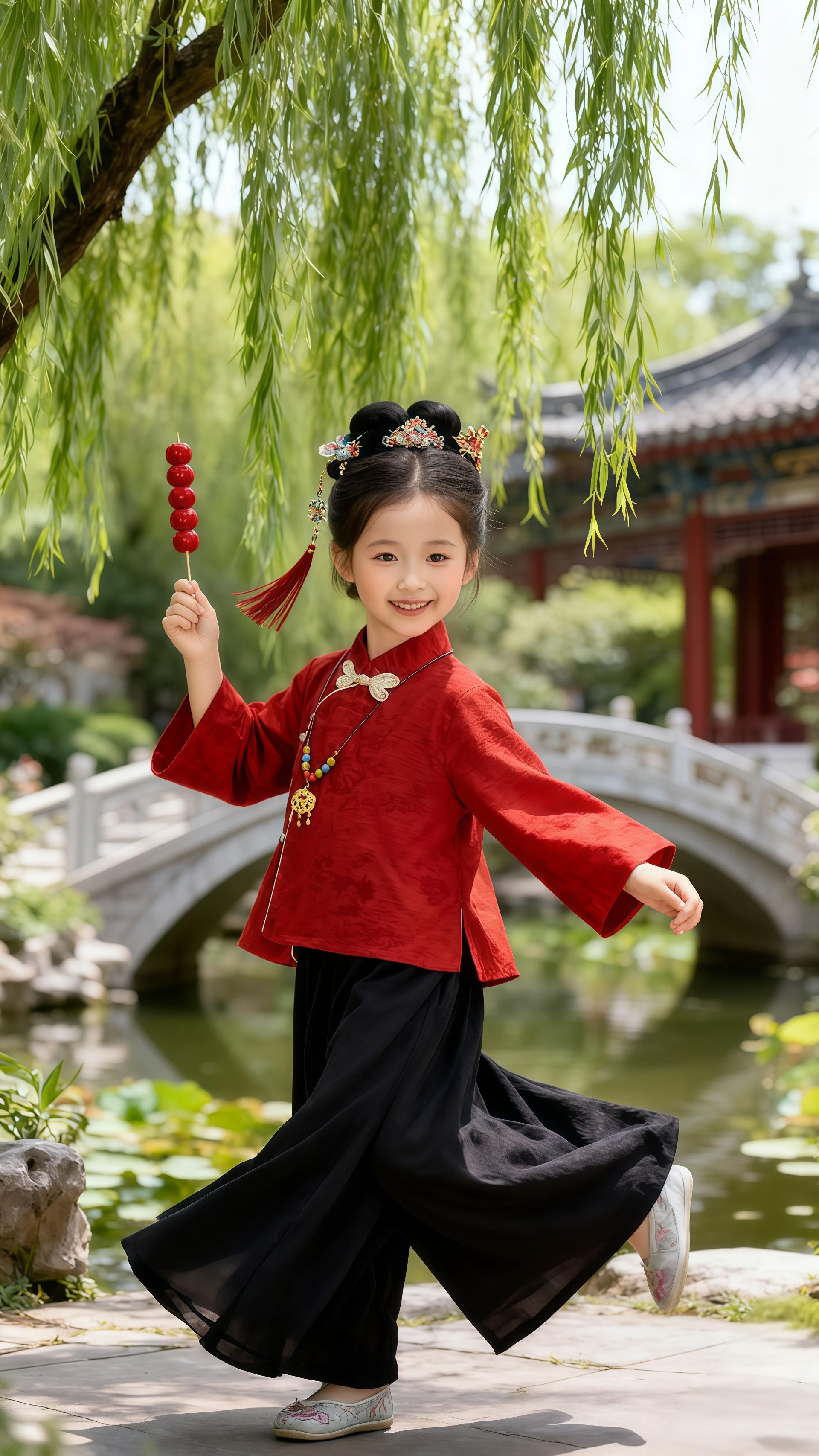 #女童汉服 #汉服之美在华夏 #国风新时尚 #亲子服装 #国风古韵 @抖加🔥上热门🔥dou+🔥热点宝