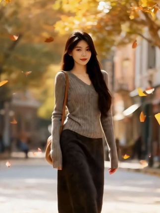 #谁的衣柜没件针织衫 #通勤穿搭万能配色公式 #一条半身裙搞定一周通勤穿搭 #早秋冷冽又随性的气质穿搭 #小个子秋冬穿搭