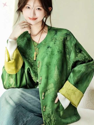 #春秋穿搭 #新中式国风外套 #穿搭