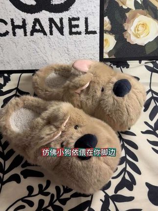 细细条家的鞋子就没让人失望过 棉拖鞋真的好看又舒服,冬天出门穿它真的太合适了#棉拖鞋 #你鞋真好看 #也太可爱了吧 #看过来