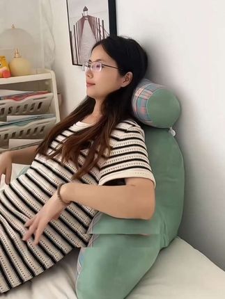 床头靠垫,软包护腰靠枕,大靠背沙发抱枕可拆靠枕头,床上看书#床头靠垫 #床头靠枕 #床头靠背垫 #靠背垫 #床上用品
