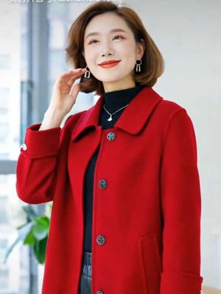 双面绒大衣#时尚气质穿搭 #优雅气质 #穿出自信穿出美丽 #洋气上档次 #视频同款商品