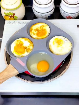 #四孔煎蛋锅 #四孔煎蛋不粘锅 #厨房用品 #不粘锅 #家用好物 @DOU+上热门 @DOU+小助手