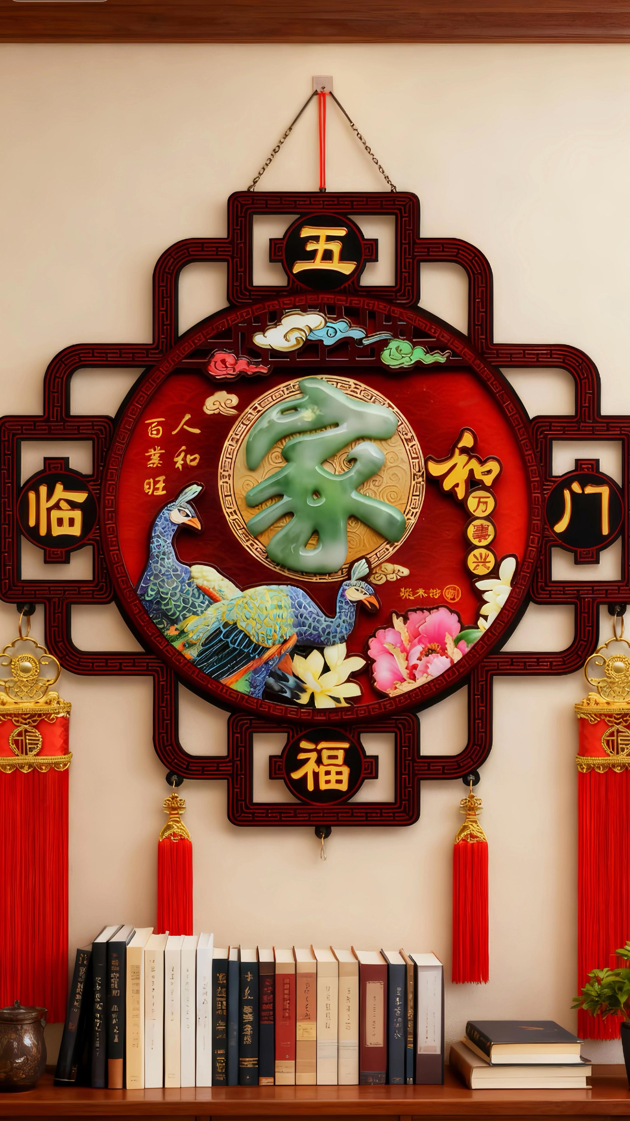 好大气的家和五福临门中国结挂饰,传统工艺搭配吉祥寓意,满是中式喜庆氛围,可用在家里公司店铺都可以。 #中国结#中式家具#吉祥挂饰#家居装饰#传统工艺