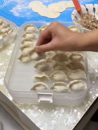 饺子收纳盒 #简单方便 #省时省力 #保鲜盒 #厨房好帮手 #好用不贵经济实惠