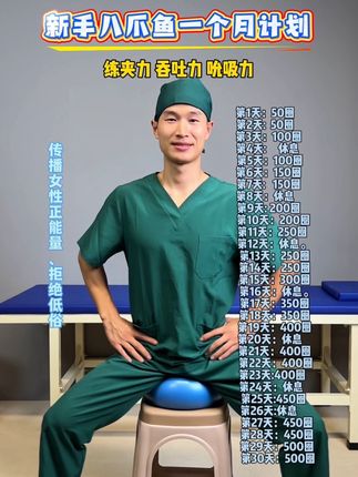 八爪鱼训练计划!#居家锻炼 #盆底肌修复 #盆底肌训练 #女生必看 #一起来锻炼
