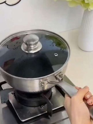 德国316不锈钢雪平锅宝宝婴儿辅食锅,家用不锈钢多功能奶锅 #锅具 #德国316不锈钢炒锅