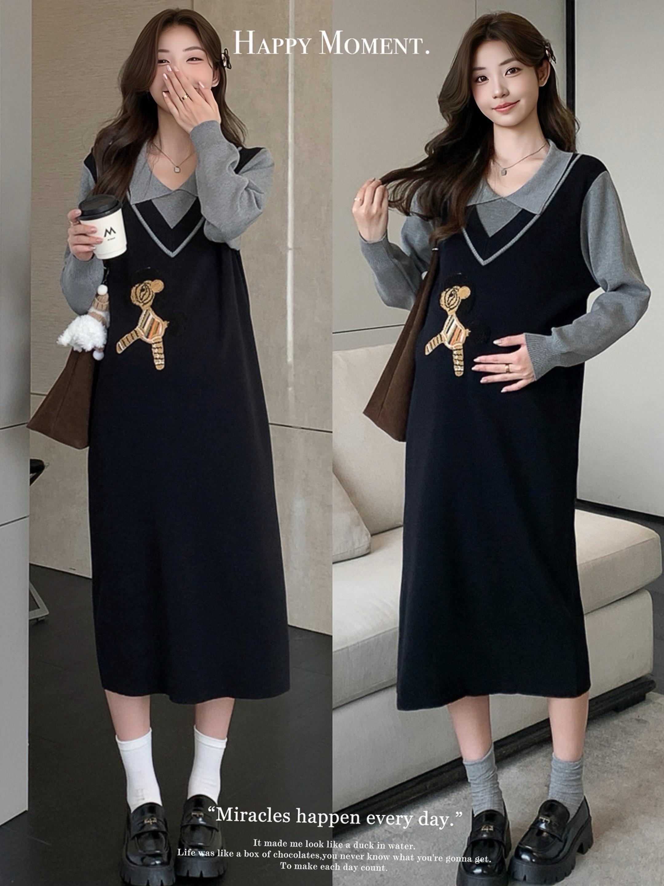 孕期秋季穿搭终于找到一条提花刺绣孕妇裙。秋季穿真的好舒服 柔软亲肤 日常 产检 通勤 轻轻松松可以穿到生 #孕妇连衣裙 #孕期穿搭 #怀孕日记 #一个身体两个心跳 #孕妇秋冬季连衣裙