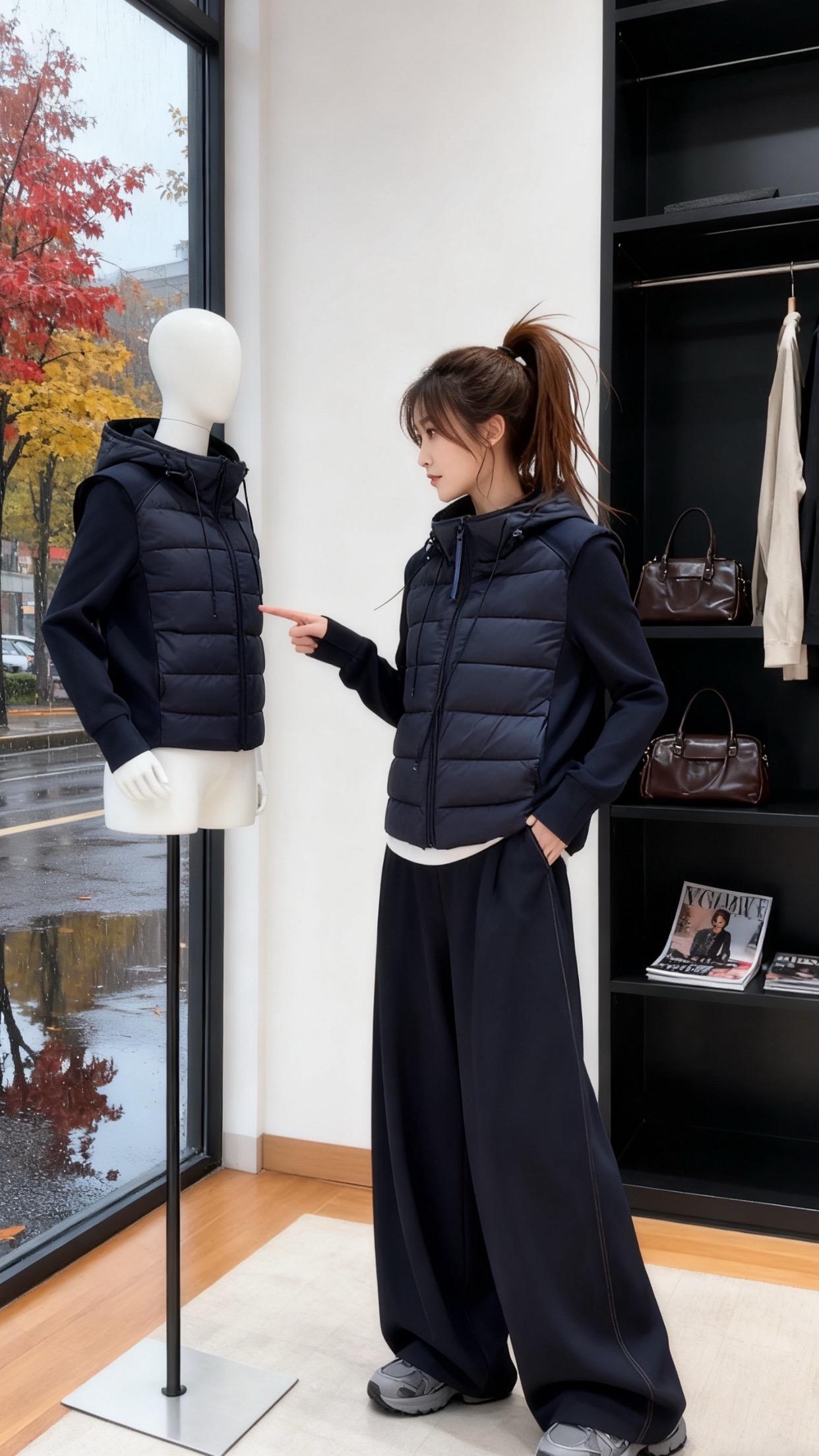 秋冬新款时尚拼接棉服来啦🍂❄️。#穿搭 #秋冬穿搭 #日常vlog #创作灵感#今天长这样