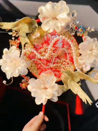 #新婚礼物 #团扇手作 #备婚日常 #这一天的美属于你