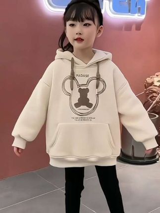 女童卫衣冬款加绒连帽春装新款儿童时髦洋气上衣中大童衣服春秋款#童装上新 #生女儿就要这样穿 #潮童穿搭 #高品质童装 #春秋穿搭