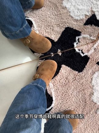 质感超级好的一双勃肯半拖,回弹性超级好#勃肯鞋 #半拖鞋 #好鞋推荐 #内增高勃肯鞋 #无限回购的宝藏单品