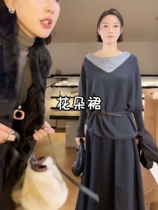 秋天必备羊毛花苞半裙,版型超赞,时尚百搭#高级穿搭 #显高显瘦穿搭 #强烈推荐 #气质范 #秋冬穿搭