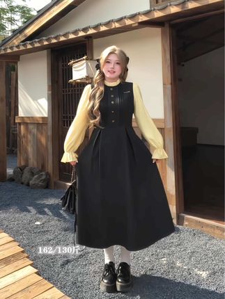 乖巧学院风好喜欢! #甜美穿搭 #学院风 #今天穿什么 #微胖穿搭 #连衣裙