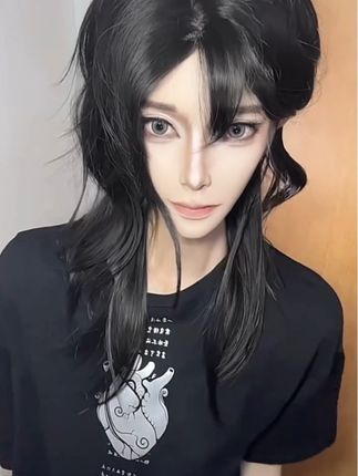 原皮来咯 这个眼妆特效我没招了T^T #wlw #la #le #陈乐 #长发h