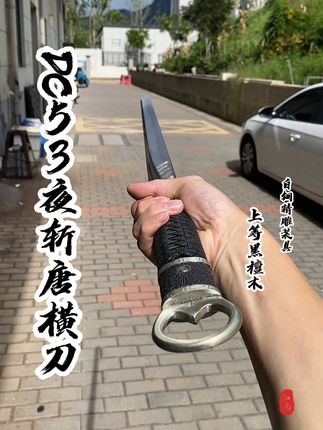 DC53夜斩唐横刀未开刃 #工艺品摆件 #山隐刀剑#DC53#非遗传承 #唐刀