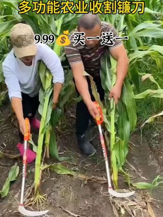 【买一送一】玉米镰刀割草刀收割玉米杆家用户外农用园林工具#农用工具##高性能五金工具 #镰刀#夏季必备#超便宜又划算