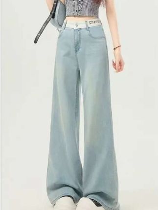 #天丝牛仔裤 #高级感穿搭 #穿出大长腿 #显高显瘦显腿长 #气质女神穿搭