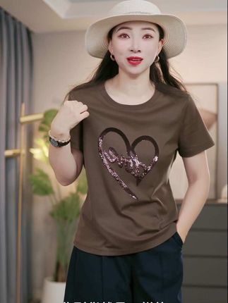 秋季新款女装大码T恤 #谁穿谁好看 #减龄气质 #穿出自信穿出美 #减龄显瘦穿搭