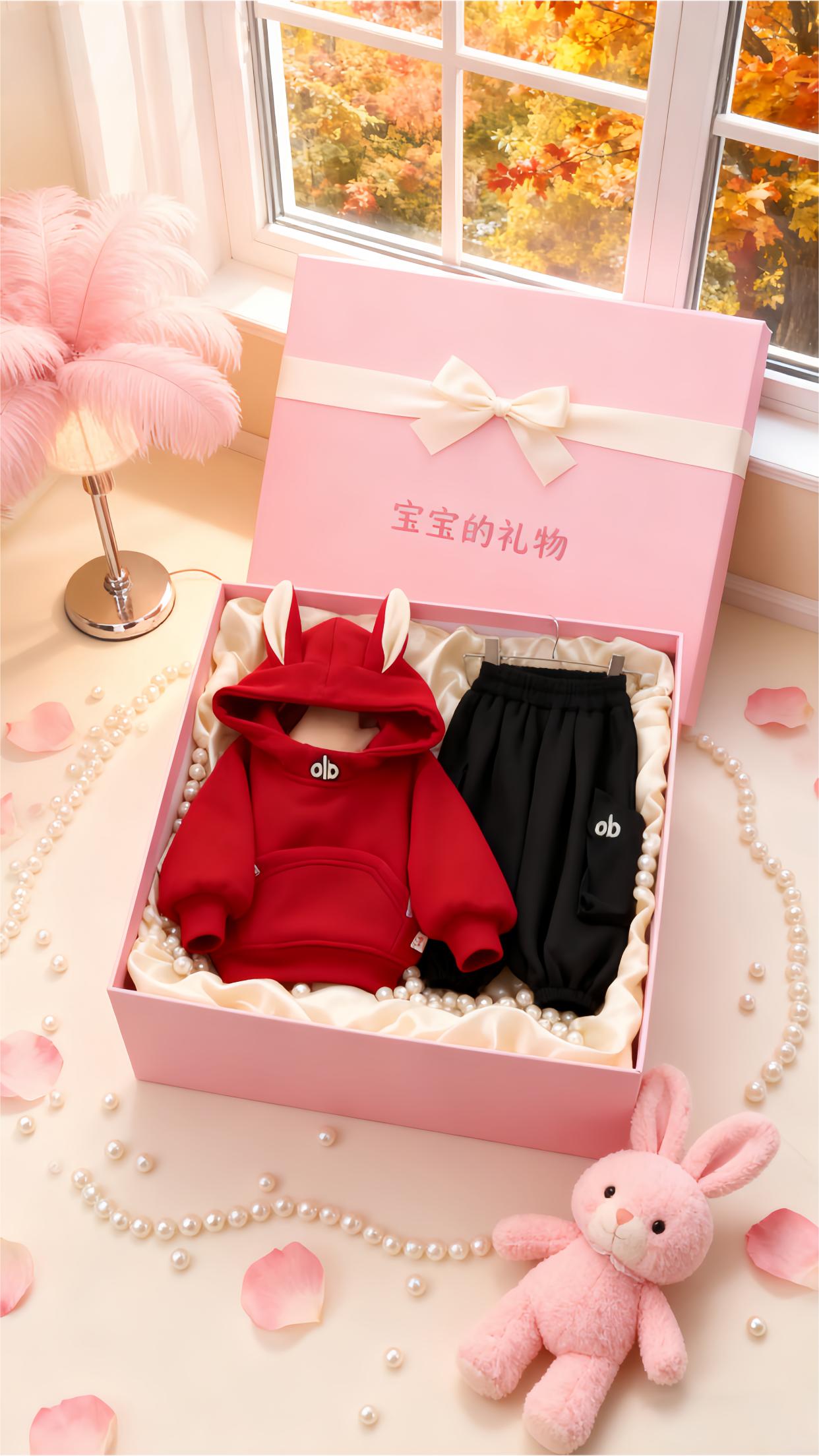 这个冬天,你家宝宝都穿什么衣服。宝宝加绒加厚卫衣套装#上热搜 #萌娃穿搭 #童装 #高品质童装 #亲子互动