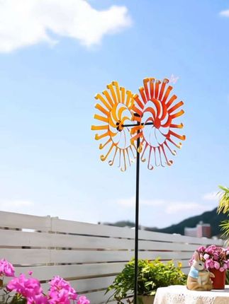 #美式铁艺风车#户外花园装饰摆件#创意庭院布置#别墅阳台幼儿园造景🔥