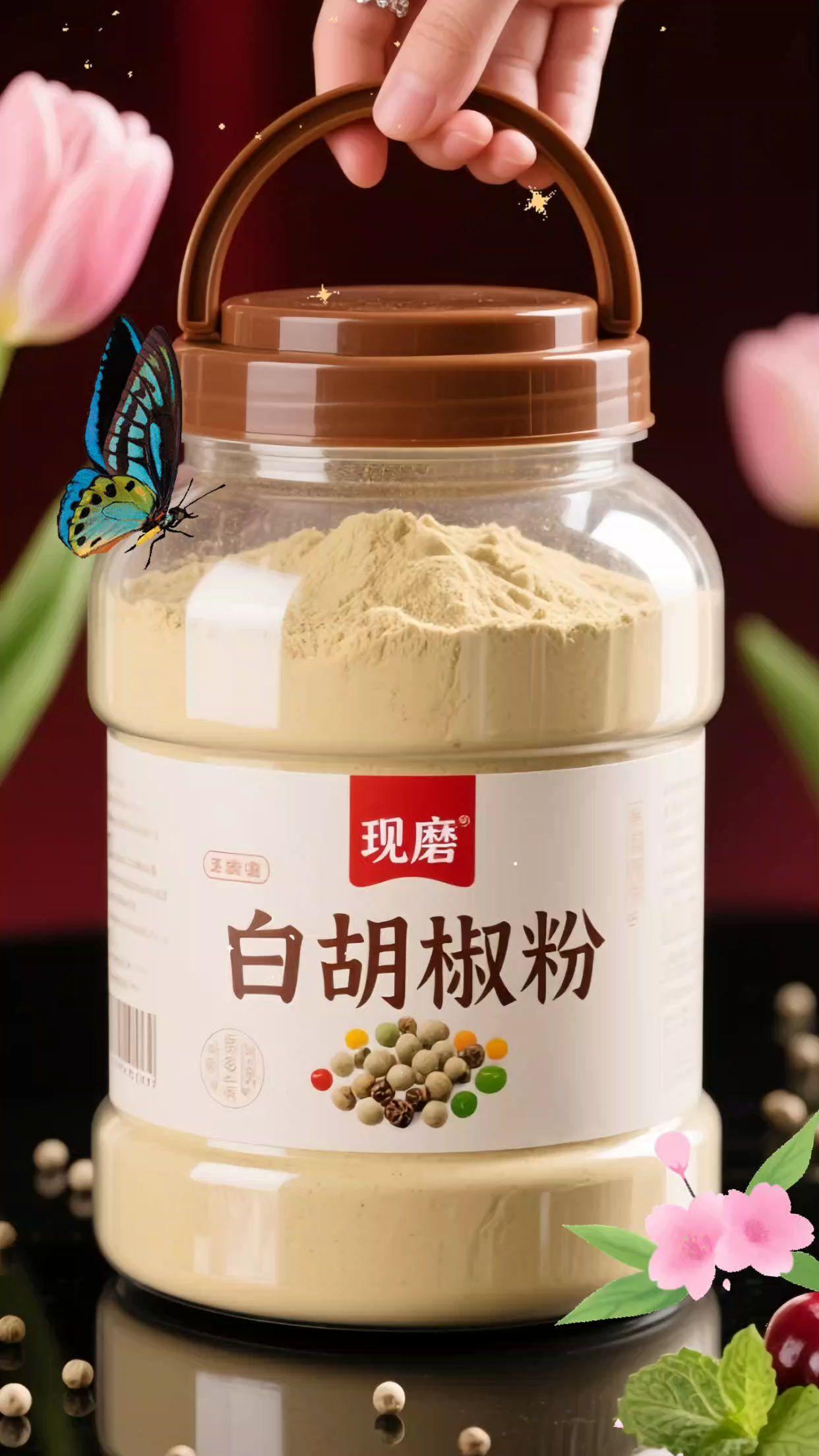 现磨白胡椒粉,到手半斤巨划算!!白胡椒粉~去腥增香 精选优质白胡椒,研磨成细腻粉末,保留纯粹风味。小小一勺,辛香瞬间在舌尖绽放,为菜肴增添丰富层次。无论是炖肉时去腥提香,还是做汤时撒上少许,都能让美味升级。厨房必备的白胡椒粉,让你轻松化身厨艺大师,在家就能炮制出令人难忘的美味佳肴。 #胡椒粉 #白胡椒粉 #胡椒 #调味料 #超便宜超划算 @DOU+上热门 @DOU+小助手
