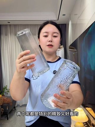 这款玻璃花瓶太好用了,颜值高有品位,不挑脸型,质量好又便宜!#花瓶 #玻璃花瓶 #好物推荐🔥