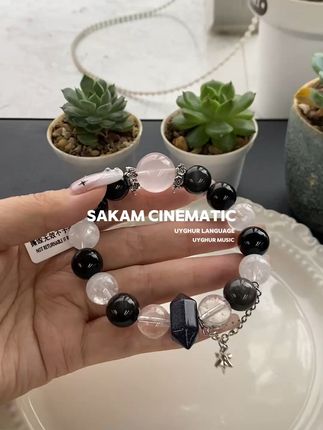 水晶新品发布 今天的天是乌色的天空,黑色是水晶的主打,请期待明天6-8点的开播吧#水晶 #原创设计 #水晶手串 #深圳暴雨 #创作者扶持计划 