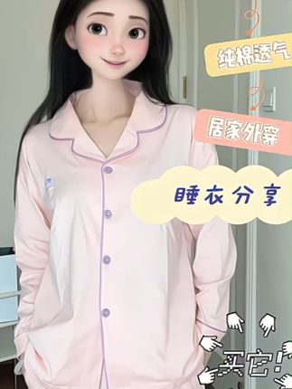 100%纯棉!居家外穿一套搞定,小香风~ 秋冬穿啥?猫人正品小香风100%纯棉睡衣~#睡衣家居服 #透气舒适 #纯棉 #家居服套装 #被秋日氛围感穿搭拿捏了