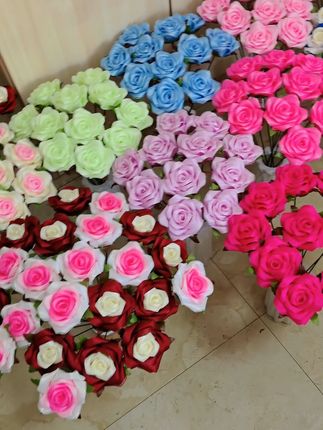 告别单调桌面,这款仿真玫瑰让你每天都有好心情! 丝带玫瑰单支成品