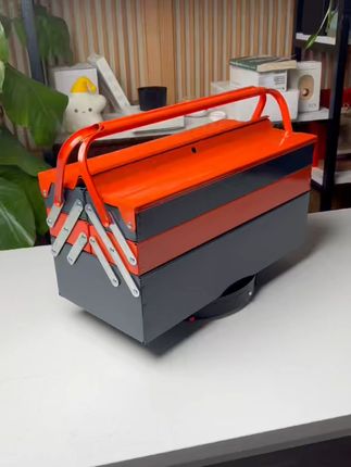 家里工具乱糟糟?这个三层加厚工具箱搞定一切! 家里各种小物件多又杂乱?试试这款加厚铁皮、可折叠的手提收纳好物!#五金工具箱 #五金工具 #收纳箱