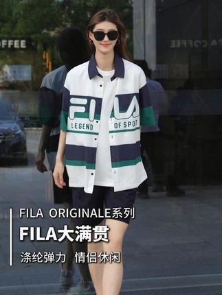 情侣同款衬衫 斐乐上新夏日情侣款!网球学院风#斐乐 #谁穿谁好看 #斐乐衣服