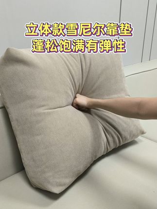 软乎乎的立体款雪尼尔靠枕,真的有人不喜欢吗 #靠垫推荐 #护腰靠枕 #立体抱枕 #雪尼尔抱枕 #柔软舒适