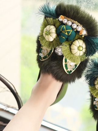 民族风虎头鞋 成人 DIY 绣花布鞋新款 #舒适透气  #国风古韵  #成人虎头鞋  #汉服鞋  #民族风绣花鞋