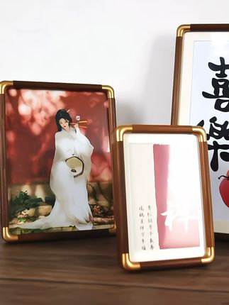 高端木料摆台做活动啦 三款木料随机发#画框 #实木画框 #实木画框生产厂家 