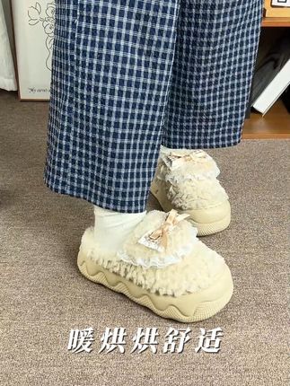 厚底时尚百搭棉拖鞋推荐 #鞋控 #冬天的第一双棉鞋 #拖鞋 #毛毛拖鞋 #秋冬新款