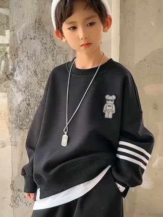 冬天宝宝也要暖暖的!小胖墩加绒套装守护宝贝温暖成长 冬天孩子怕冷又爱穿宽松衣服?这款加肥加大、加绒加厚的套装超暖!#秋冬穿搭#男童穿搭#大童穿搭#套装穿搭#被秋日氛围感穿搭拿捏了