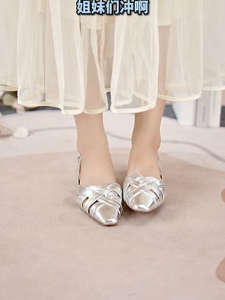 妙丽通勤休闲镂空单鞋,绊带编织超显瘦 #妙丽 #时尚百搭 #经典 #好穿不累脚 #好物推荐🔥