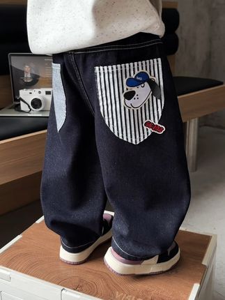 男童加绒裤子秋冬款2025新款儿童洋气牛仔裤酷帅男孩冬装休闲 冬天孩子怕冷?这款加绒牛仔裤保暖又时尚!#保暖又好看#男童穿搭#牛仔裤#百搭裤子#秋冬穿搭新鲜感在线