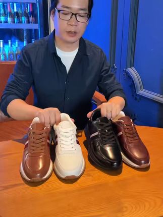 穿上这双商务休闲鞋,轻松应对职场与闲暇! #男鞋推荐 #商务休闲鞋 #小白鞋男 #高端男鞋 #高品质鞋子