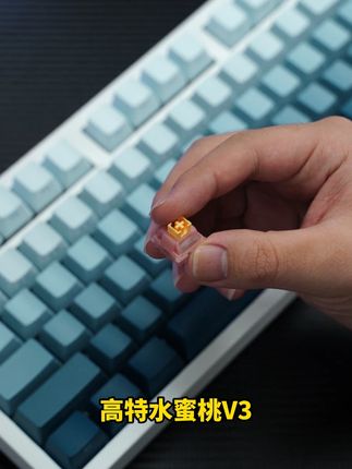 这个价位还是静音带导光柱的轴,你还犹豫啥 #游戏外设 #外设 #客制化键盘 #高特