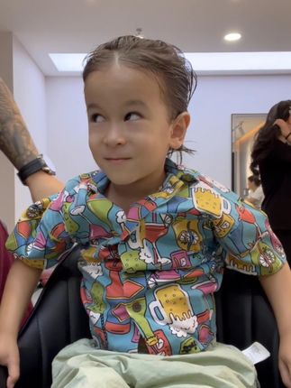 我已经变帅了 而你去哪了#达铁姐弟的日常#剪头发